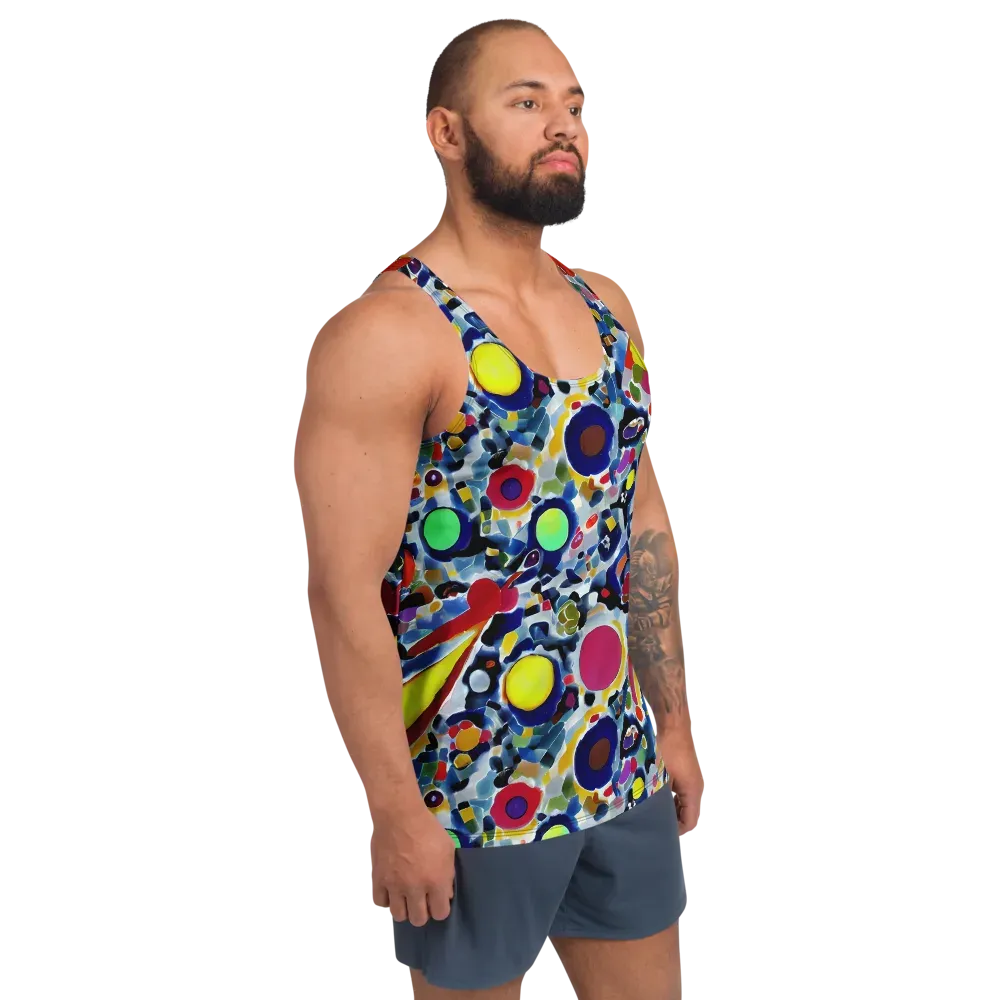 Neon Impression on Men's Tank Top — Right Front