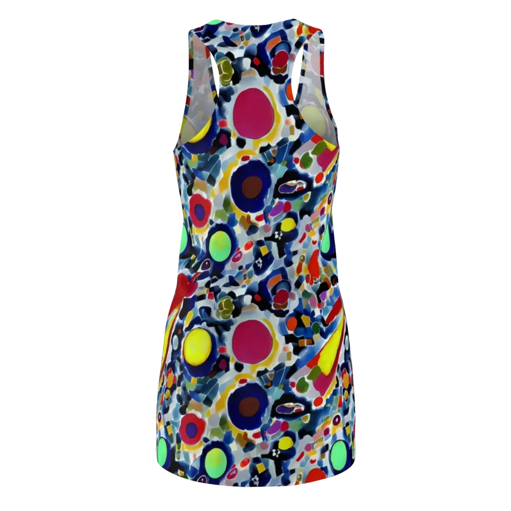 Neon Impression on Racerback Dress — Back