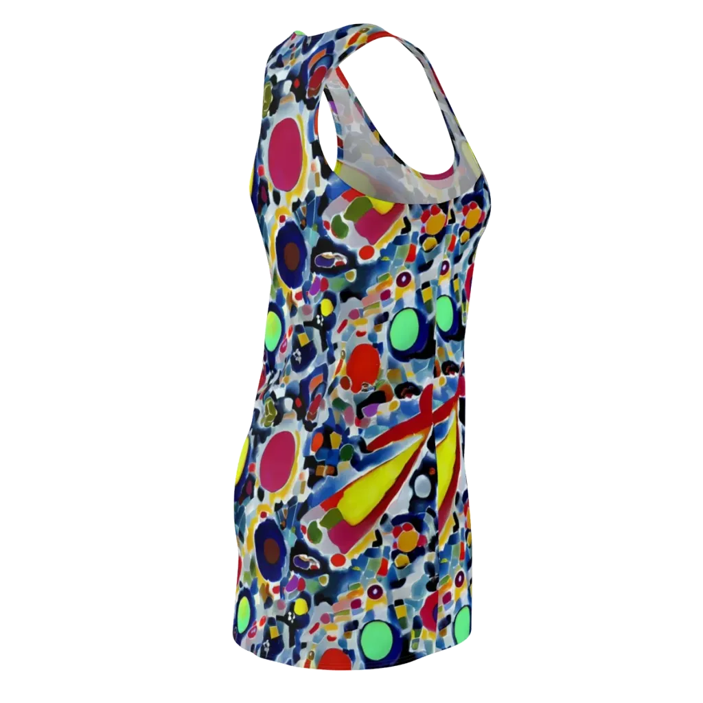 Neon Impression on Racerback Dress — Back Side