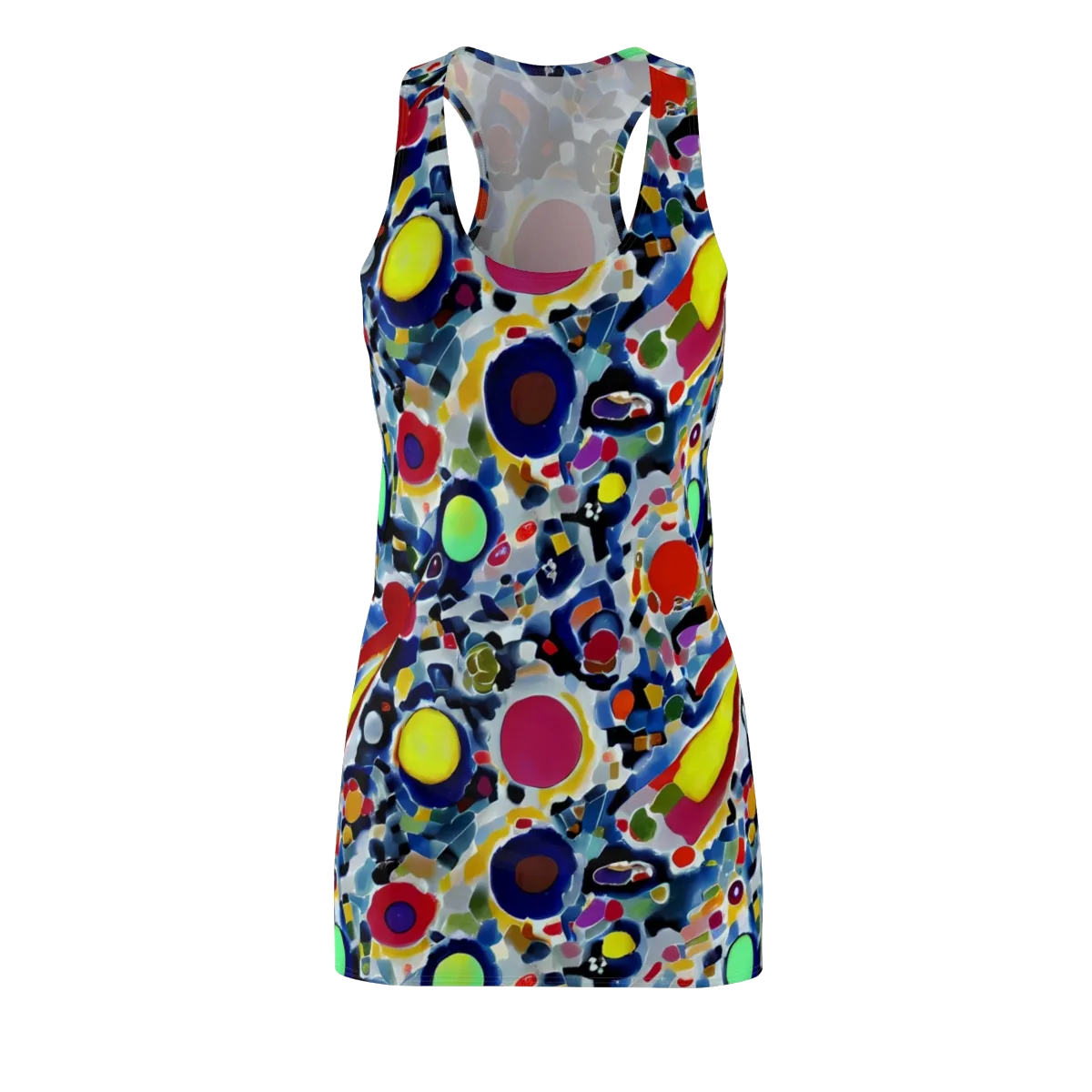 Neon Impression on Racerback Dress — Front