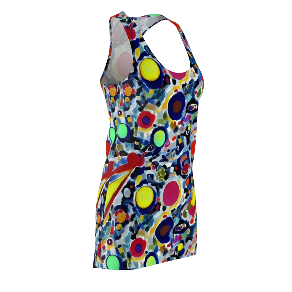 Neon Impression on Racerback Dress — Front Side