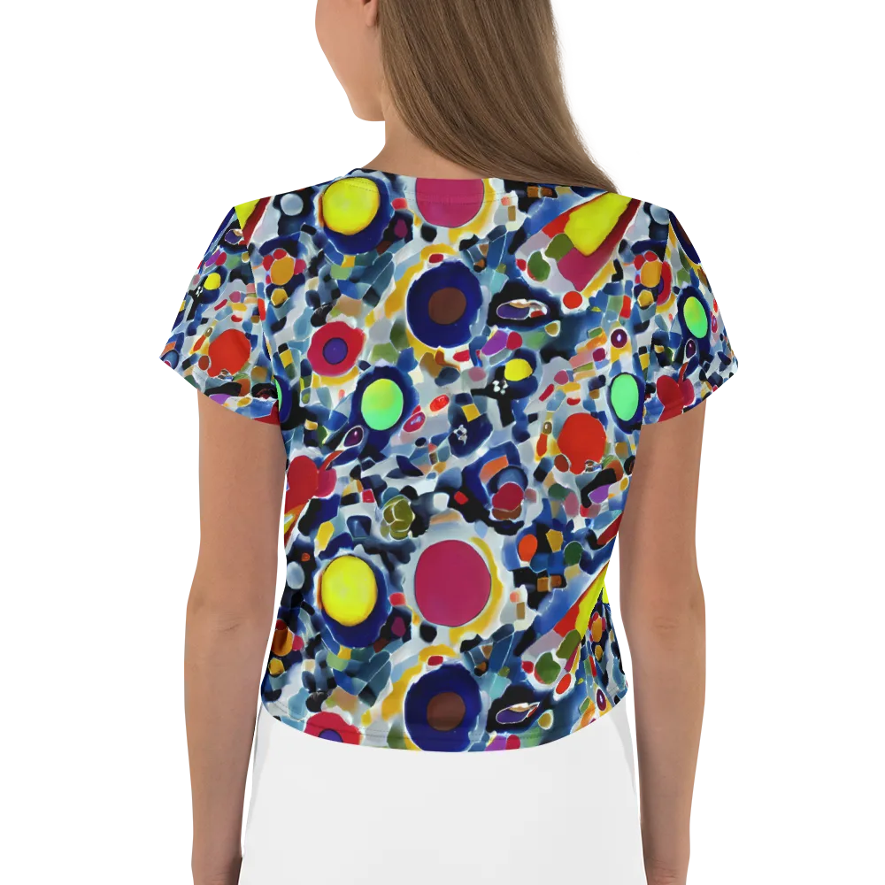 Neon Impression on Crop Tee — Back