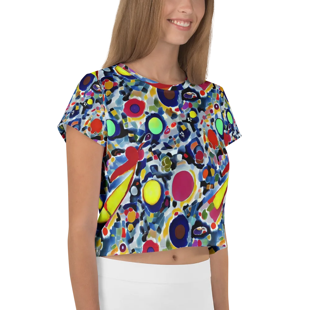 Neon Impression on Crop Tee — Right