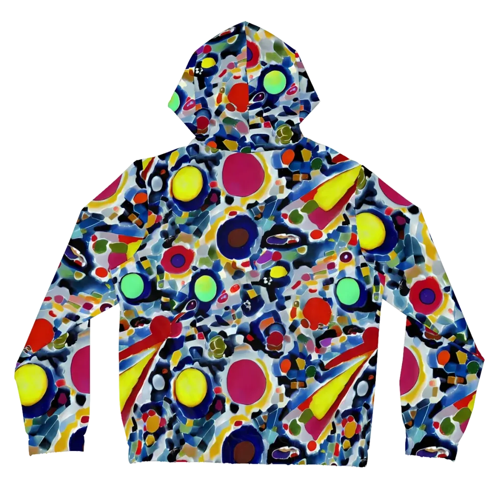 Neon Impression on Women's Full-Zip Hoodie — Back