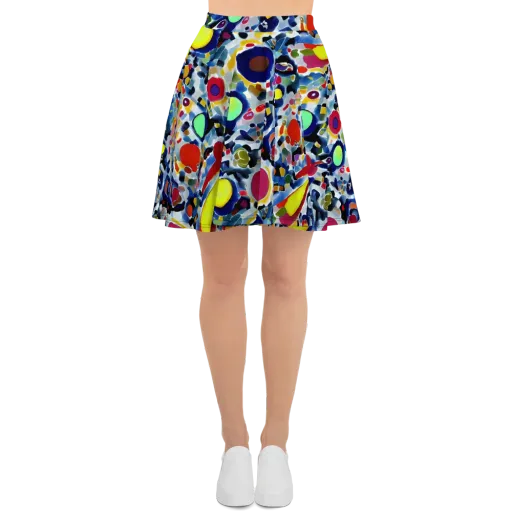 Neon Impression on a Skater Skirt