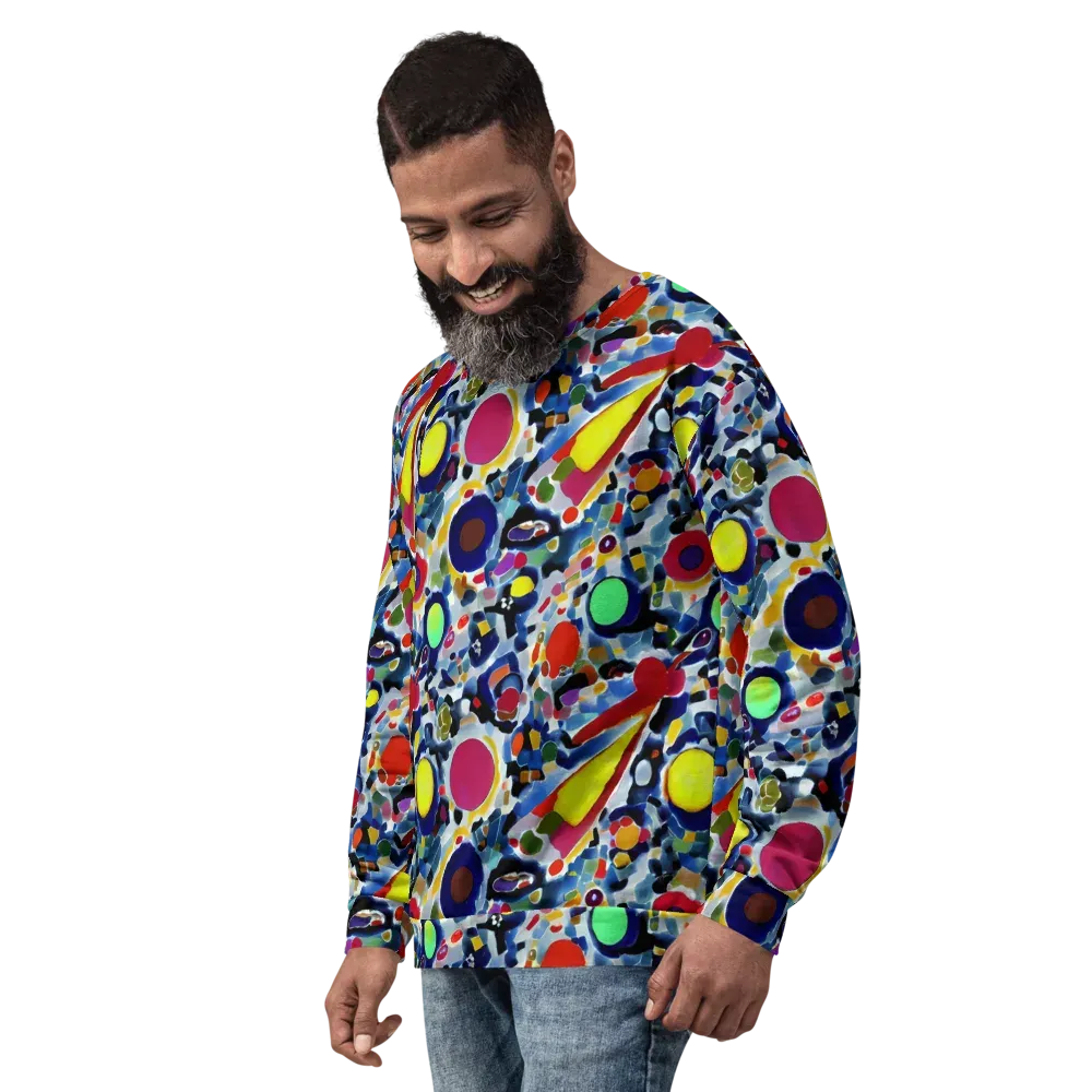 Neon Impression on Sweatshirt — Left Front