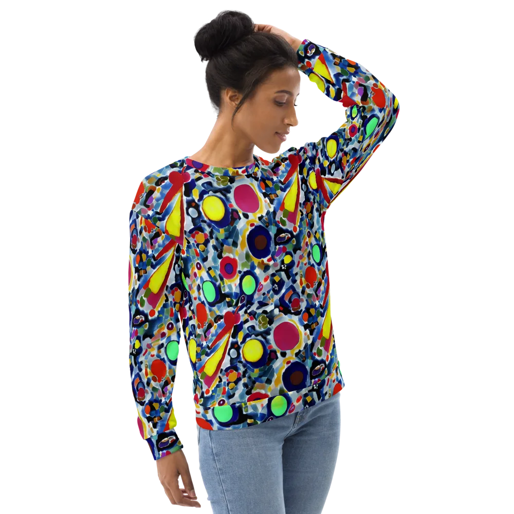 Neon Impression on Sweatshirt — Right Front