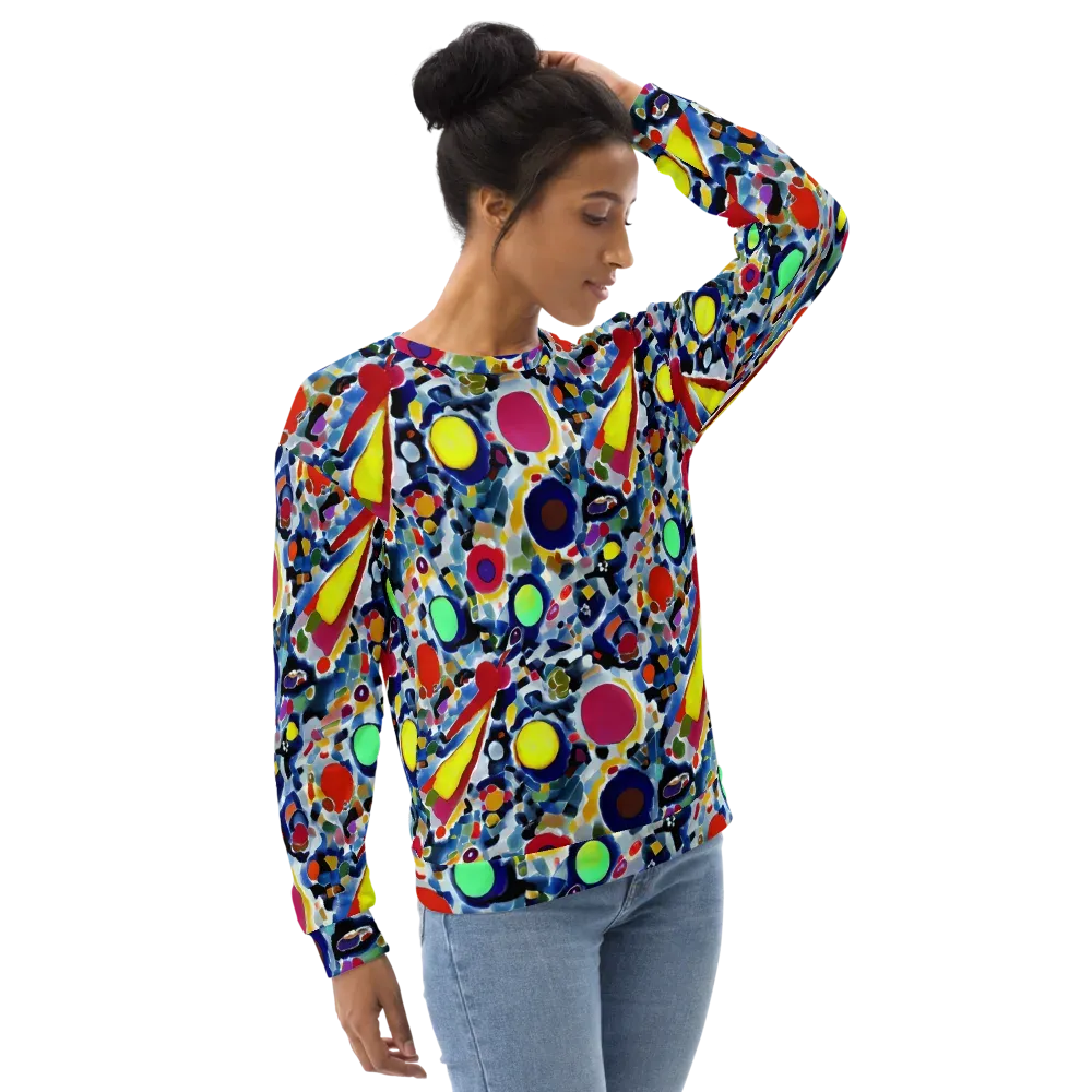 Neon Impression on Sweatshirt — Right Front