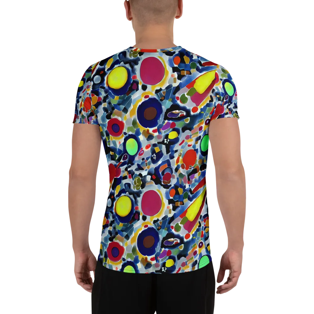 Neon Impression on Men's Athletic T-Shirt — Back