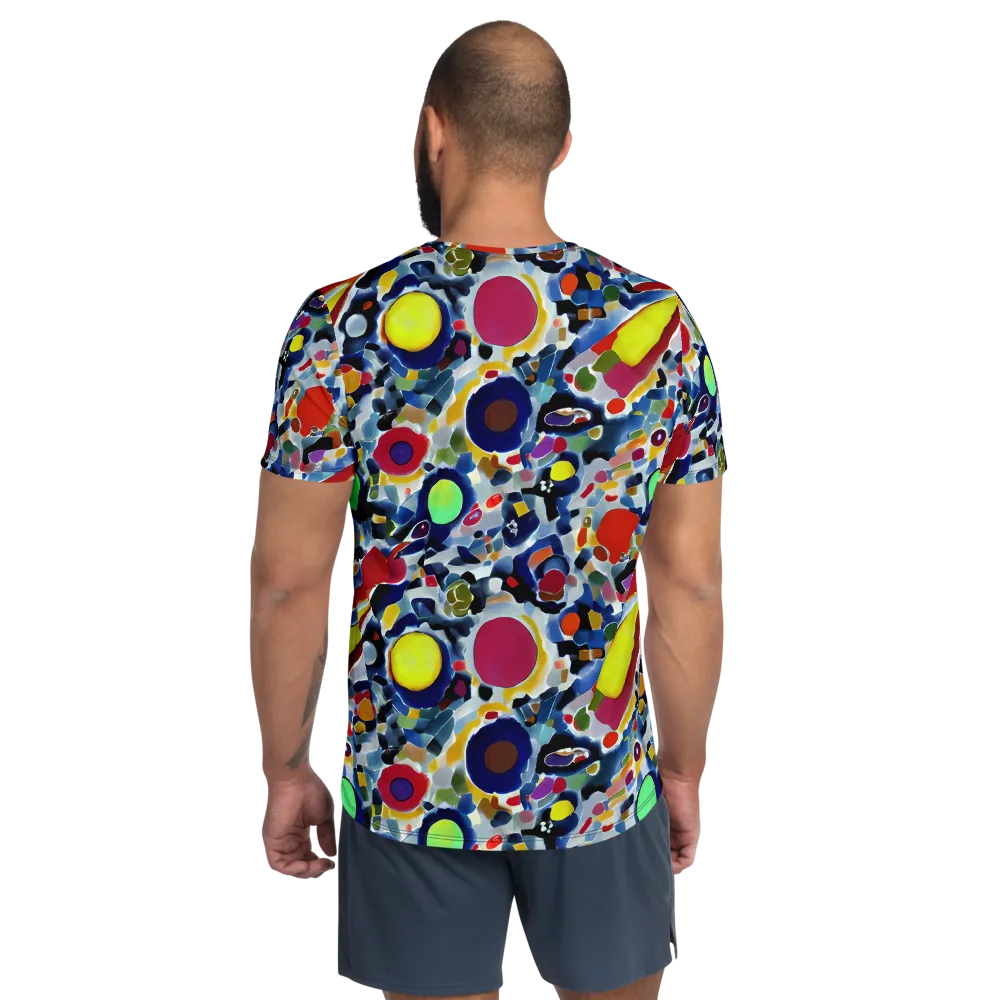 Neon Impression on Men's Athletic T-Shirt — Back