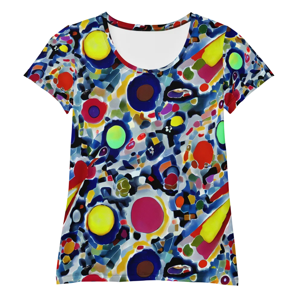 Neon Impression on Women's Athletic T-Shirt — Front
