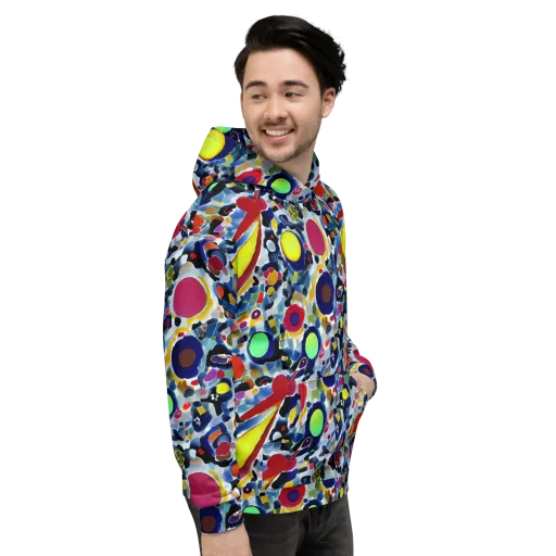 Neon Impression on a Hoodie