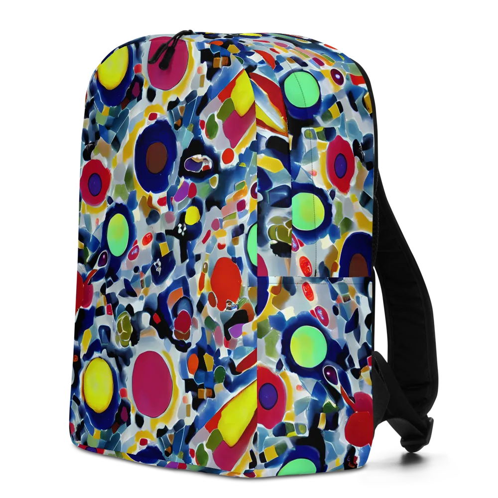 Neon Impression on Minimalist Backpack — Left