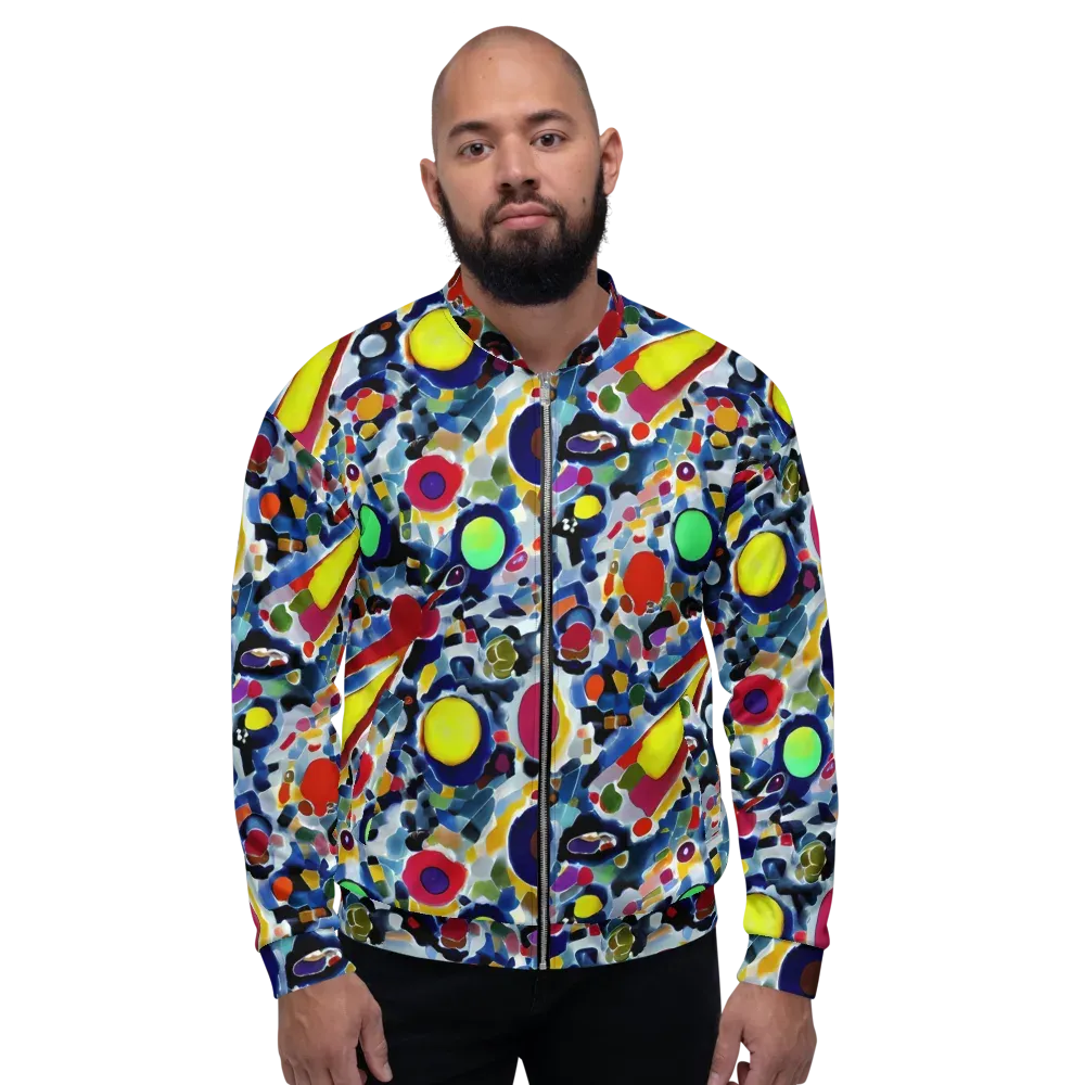 Neon Impression on Bomber Jacket — Front