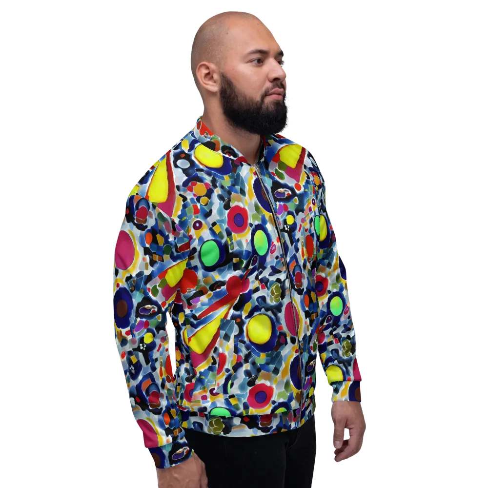 Neon Impression on Bomber Jacket — Right