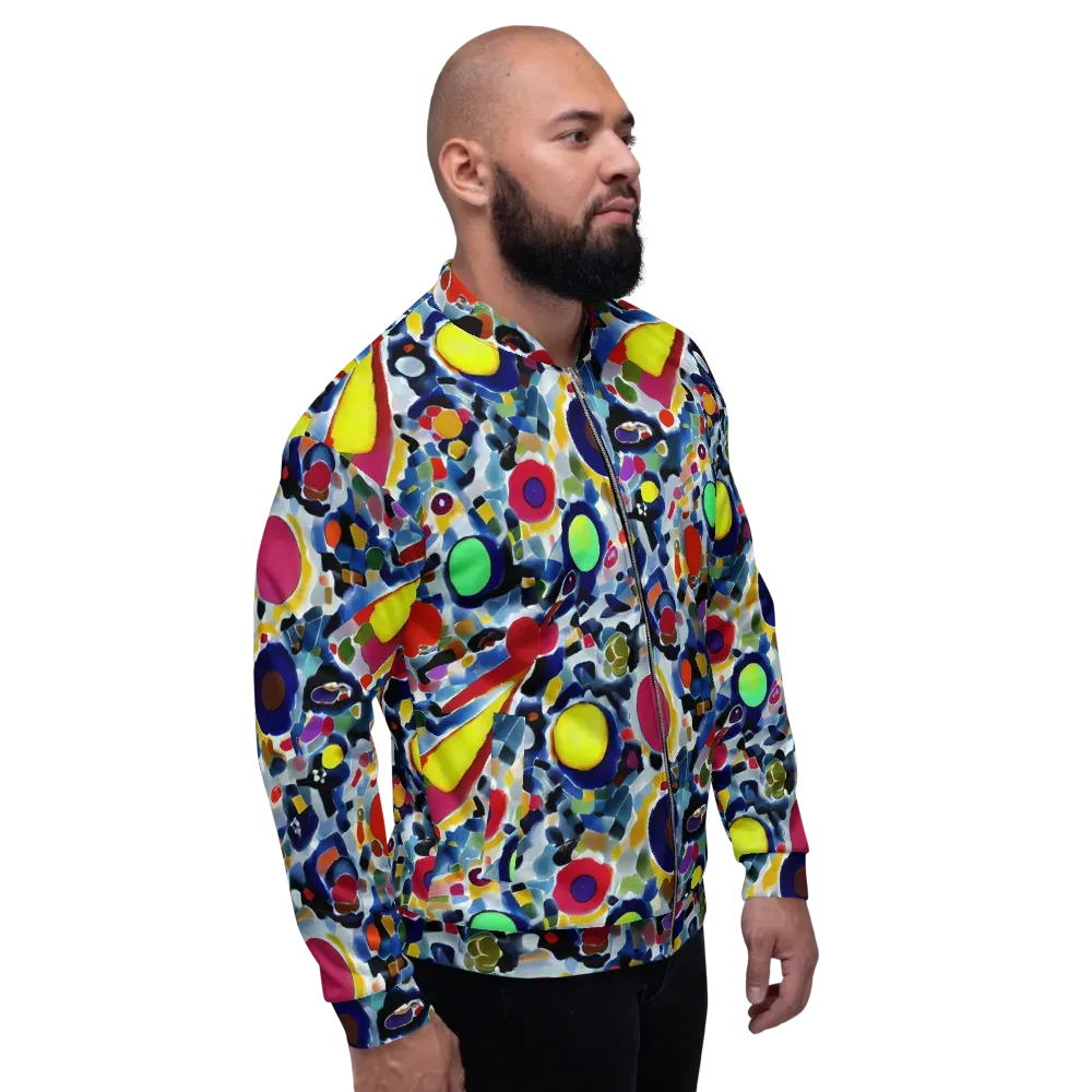 Neon Impression on Bomber Jacket — Right