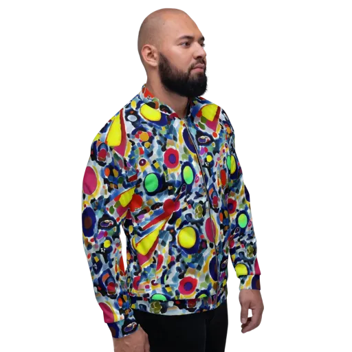 Neon Impression on a Bomber Jacket