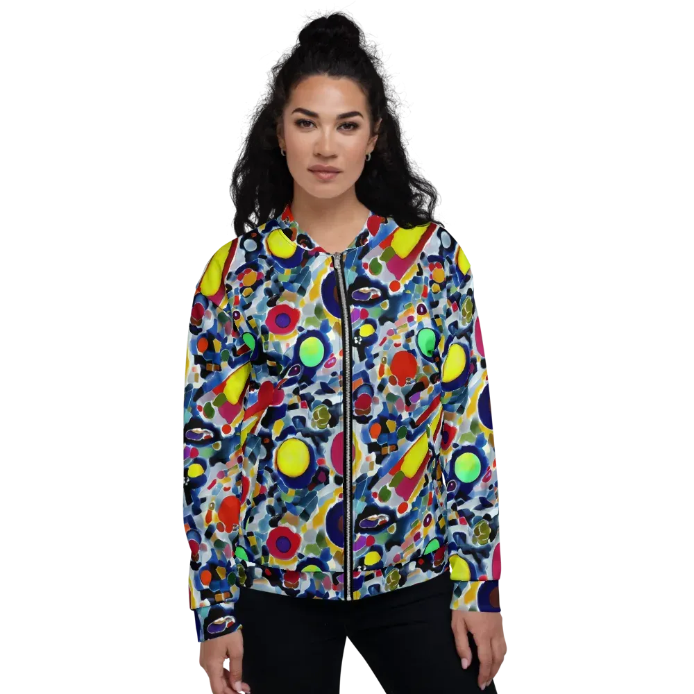 Neon Impression on Bomber Jacket — Front
