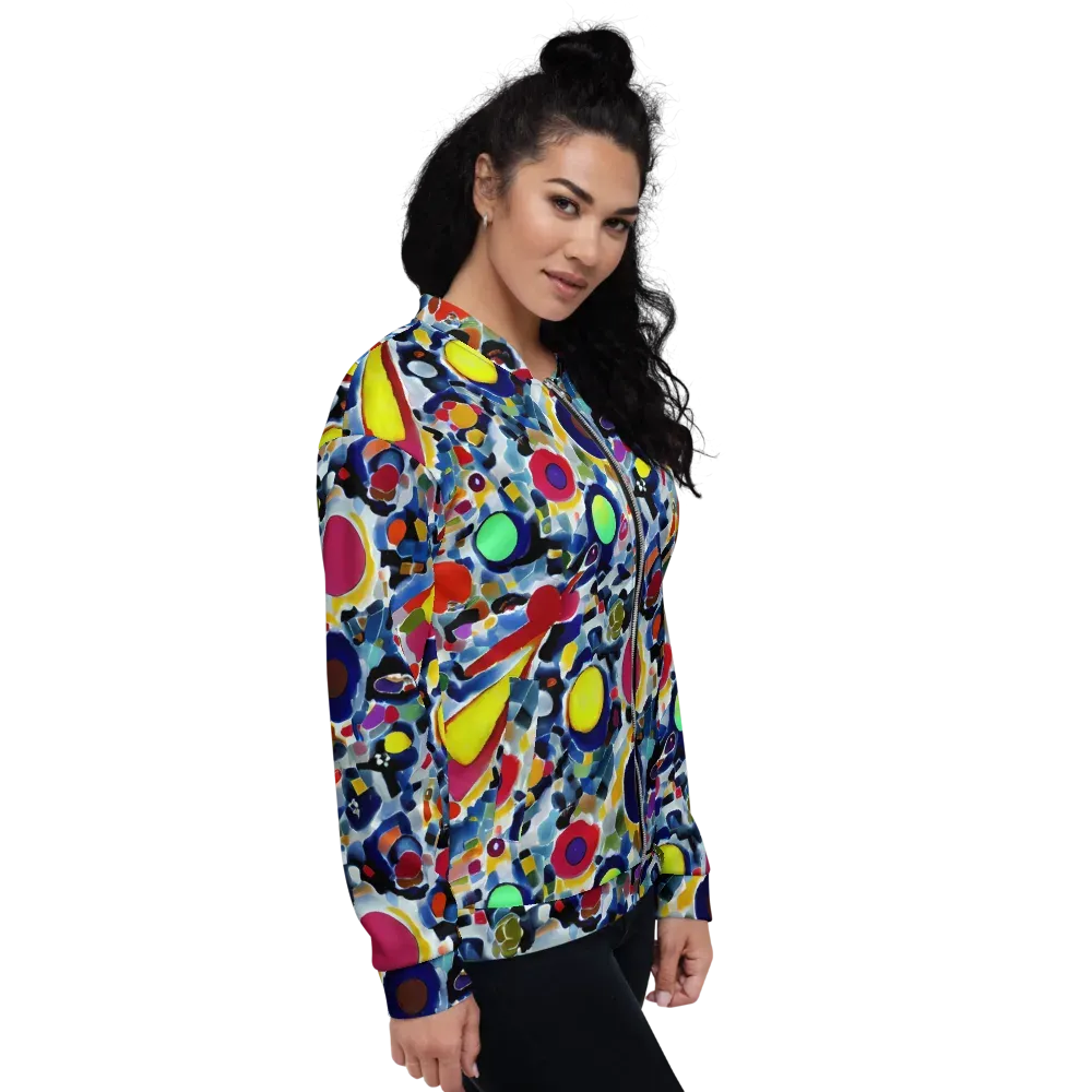 Neon Impression on Bomber Jacket — Right