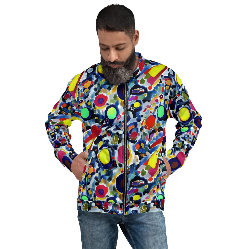 Neon Impression on Bomber Jacket — Front