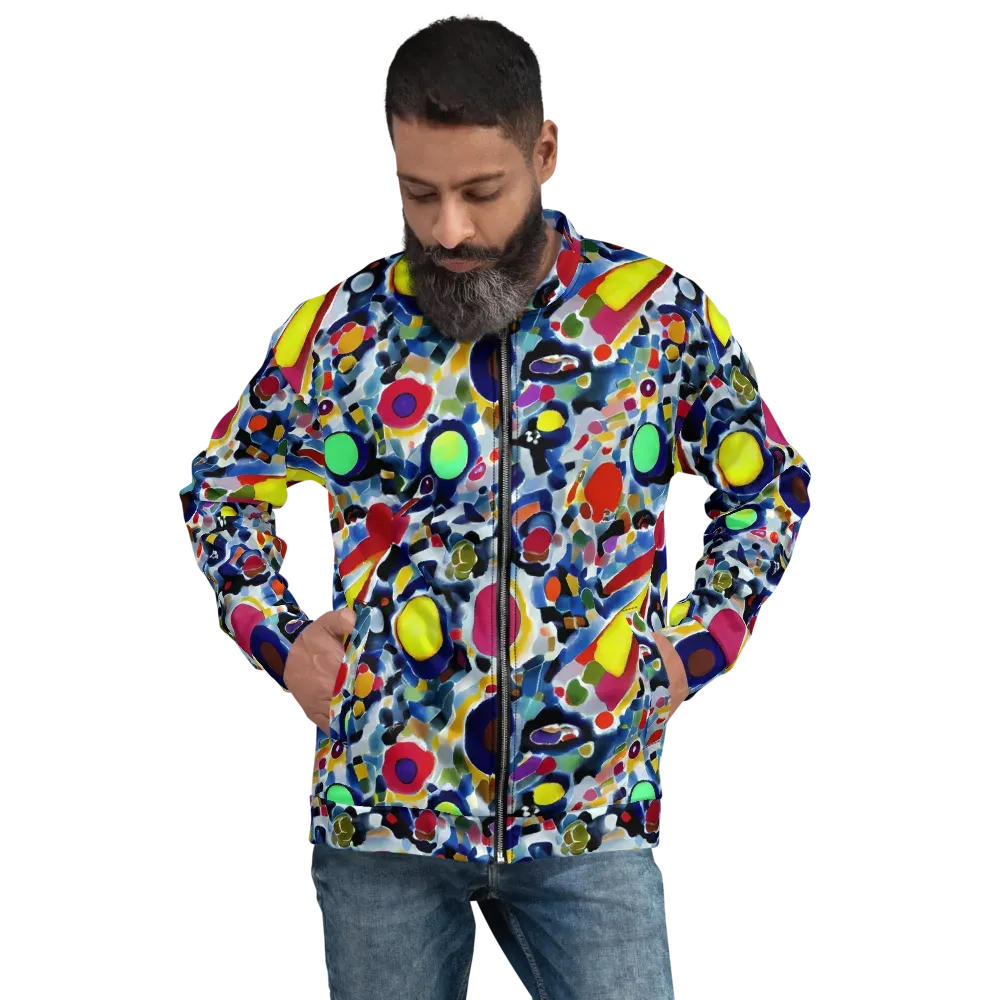 Neon Impression on Bomber Jacket — Front