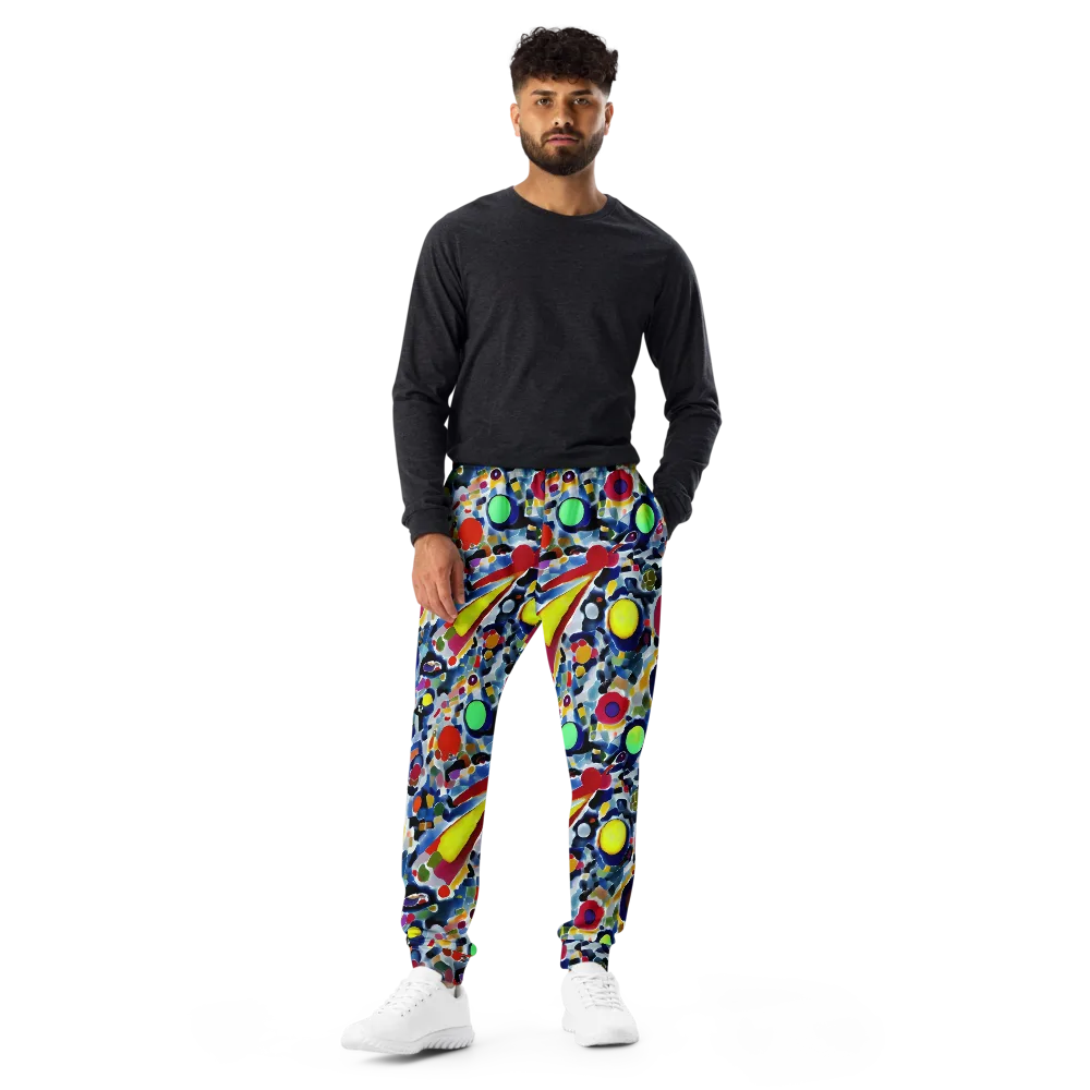 Neon Impression on Men's Joggers — Front