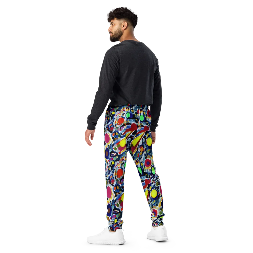 Neon Impression on Men's Joggers — Back