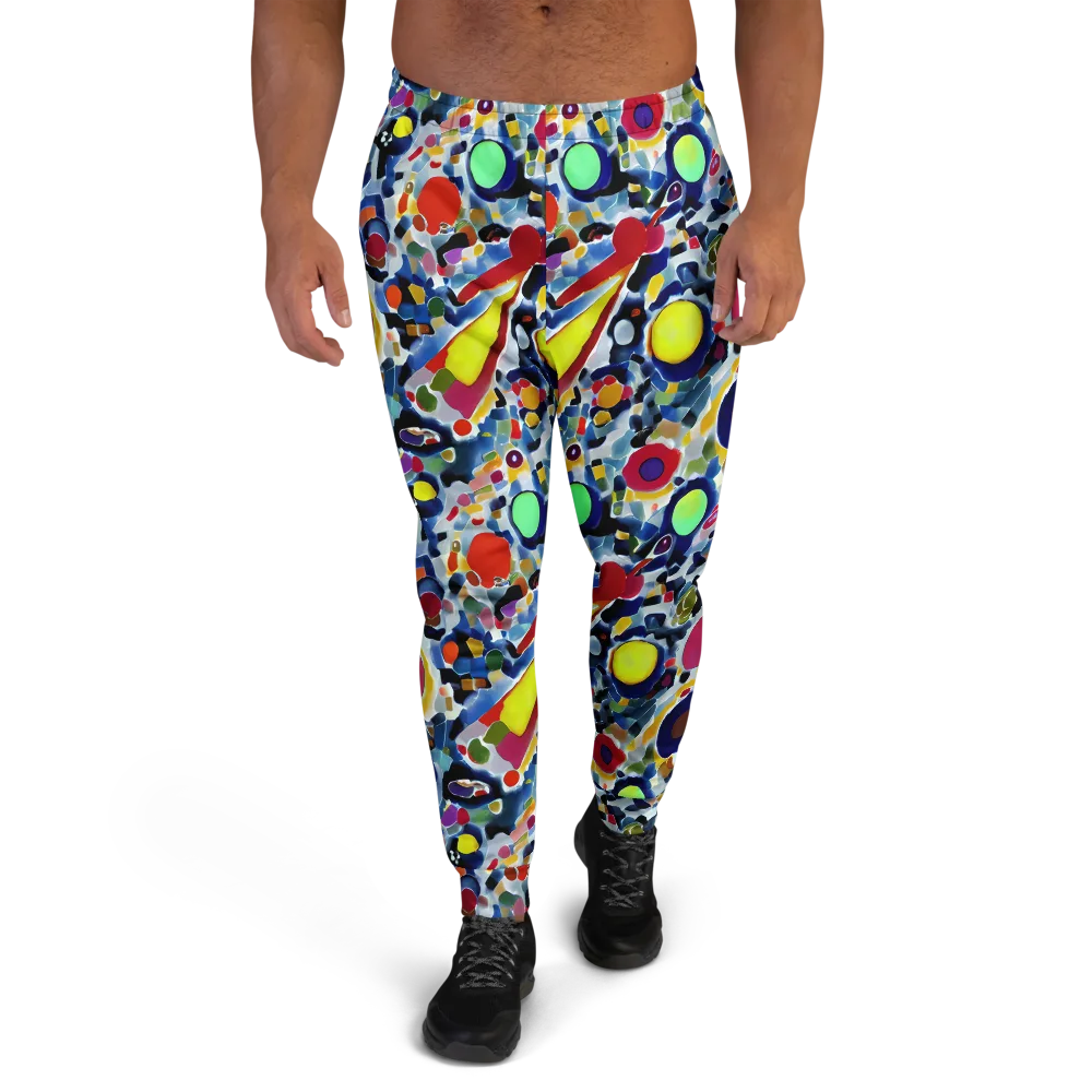 Neon Impression on Men's Joggers — Front