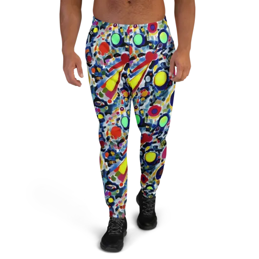 Neon Impression on a Men's Joggers