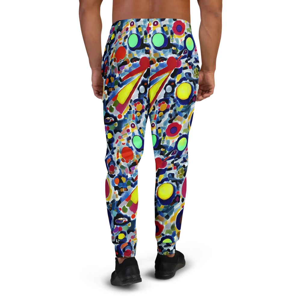 Neon Impression on Men's Joggers — Back