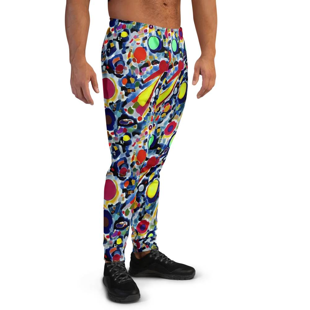 Neon Impression on Men's Joggers — Right