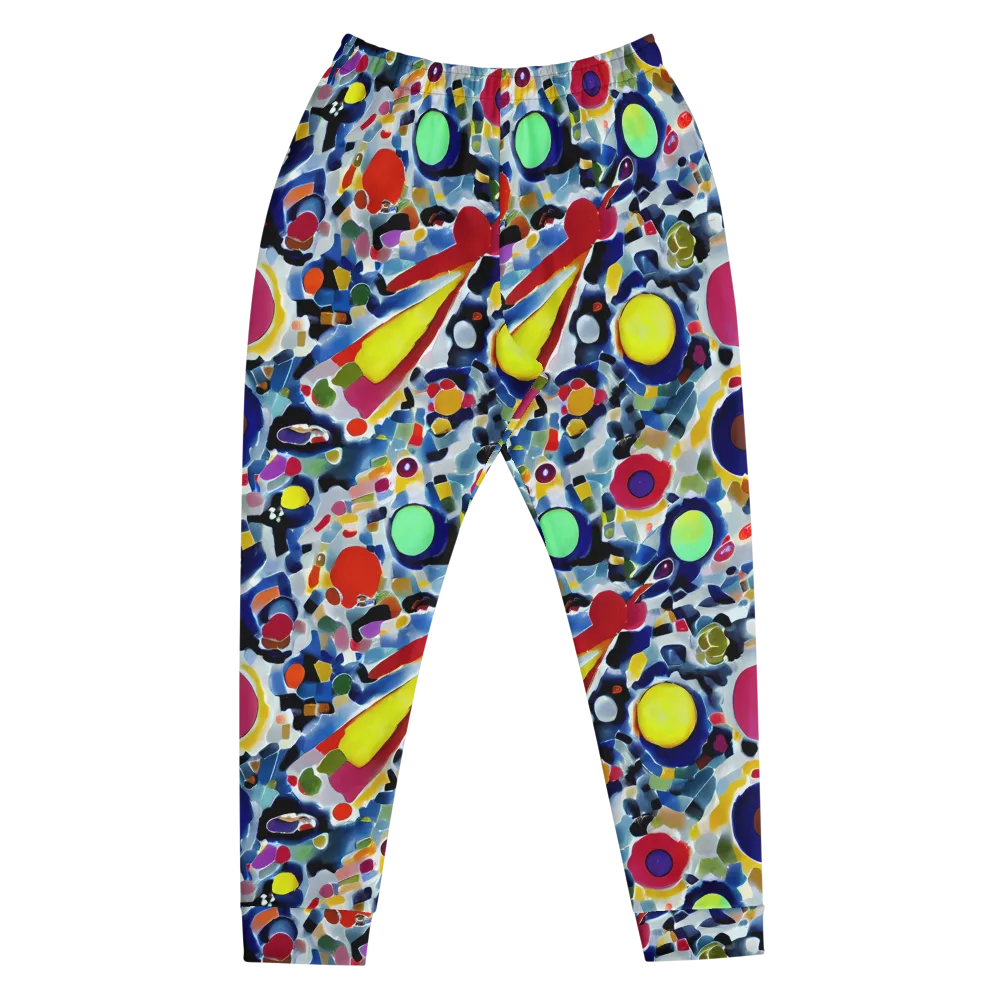 Neon Impression on Men's Joggers — Front