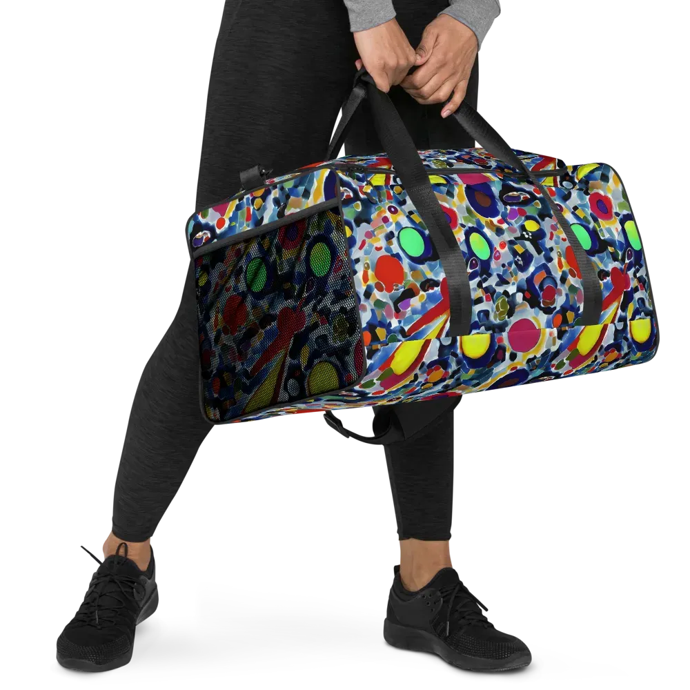 Neon Impression on Duffle Bag — Right Front