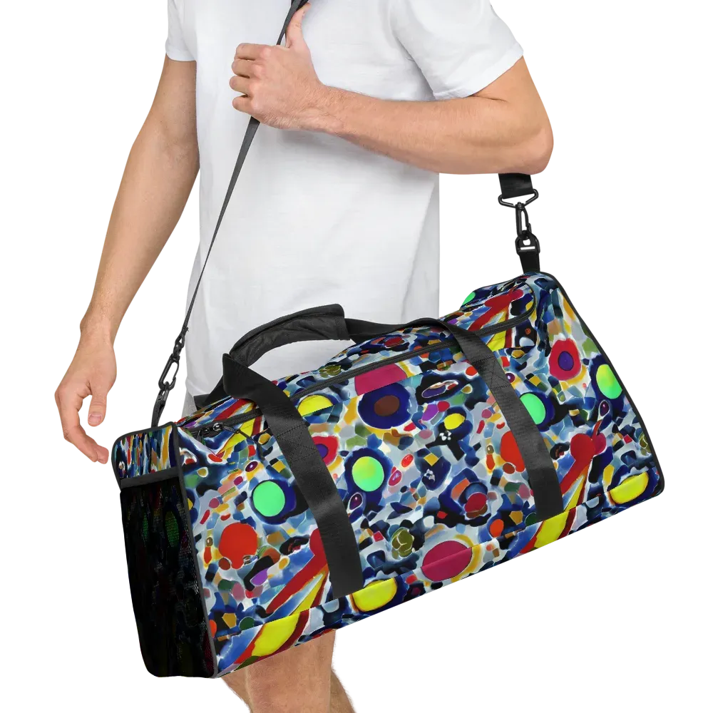 Neon Impression on Duffle Bag — Right Front
