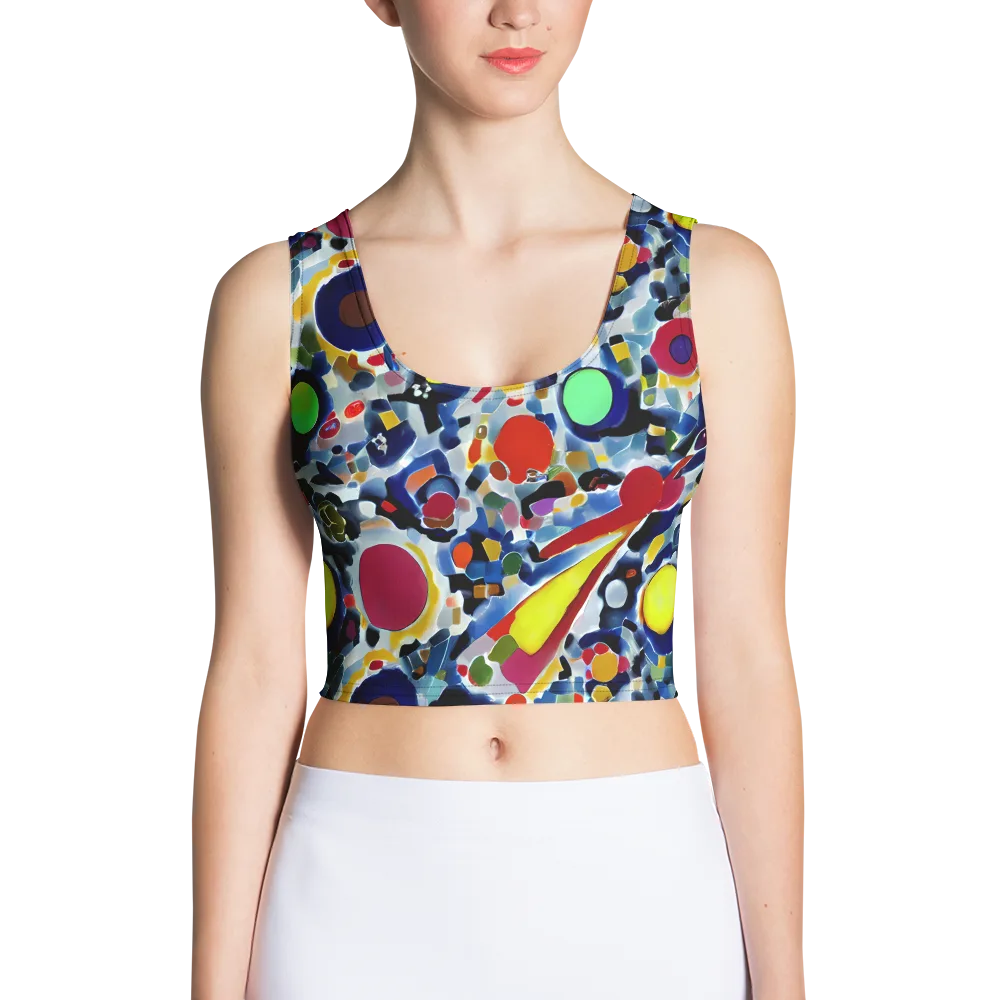 Neon Impression on Crop Top — Front