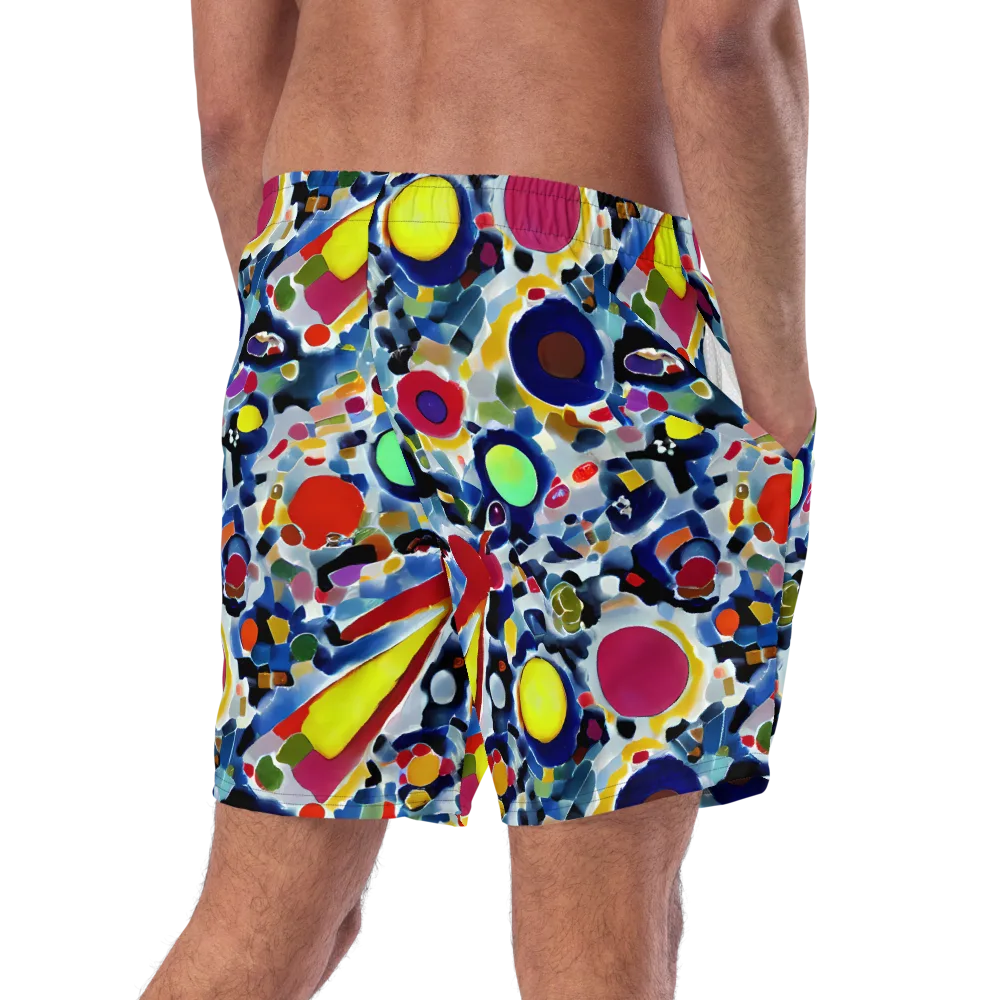 Neon Impression on Swim Trunks — Right Back
