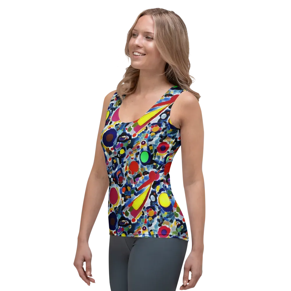 Neon Impression on Women's Tank Top — Left Front