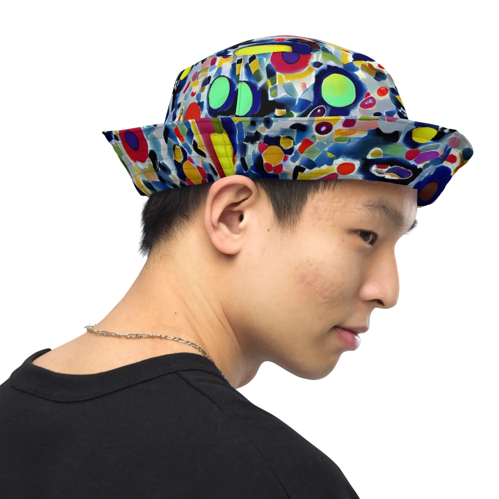 Neon Impression on Reversible Bucket Hat — Right Outside