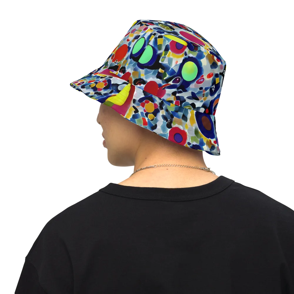 Neon Impression on Reversible Bucket Hat — Back Inside