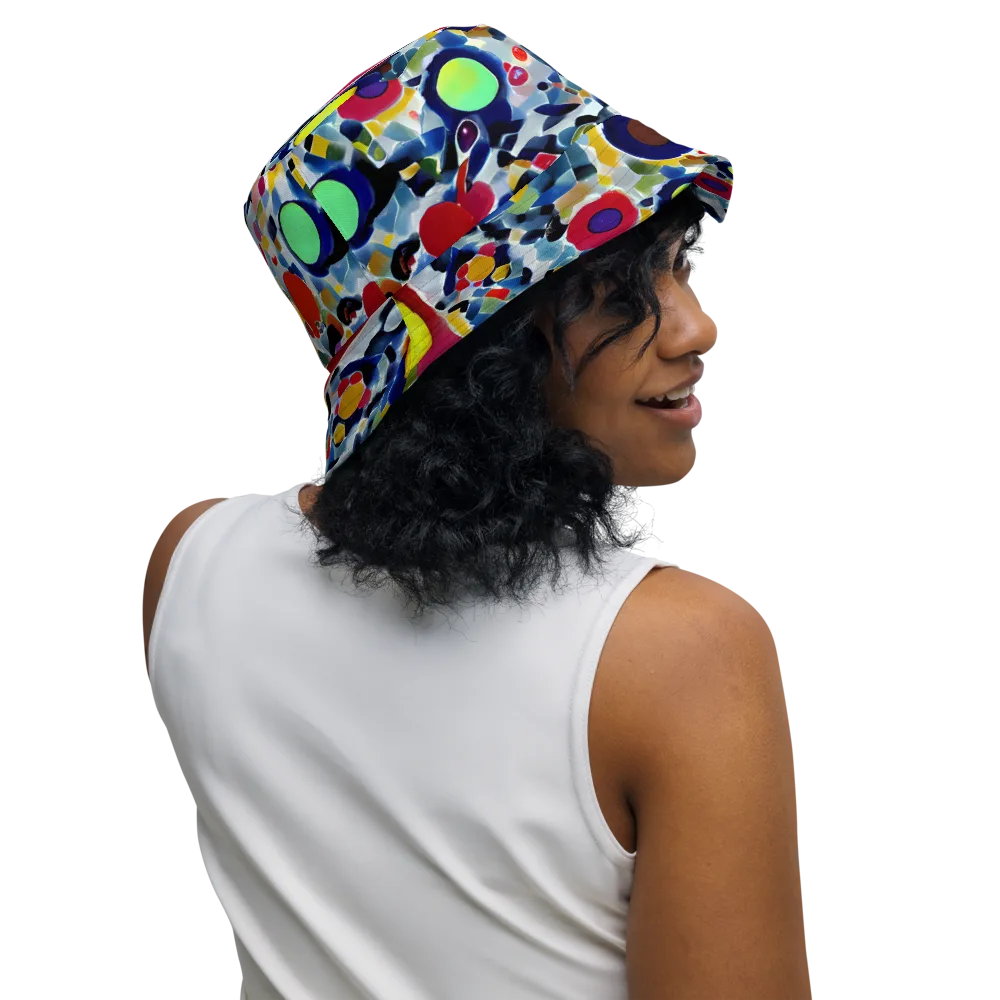 Neon Impression on Reversible Bucket Hat — Right Outside
