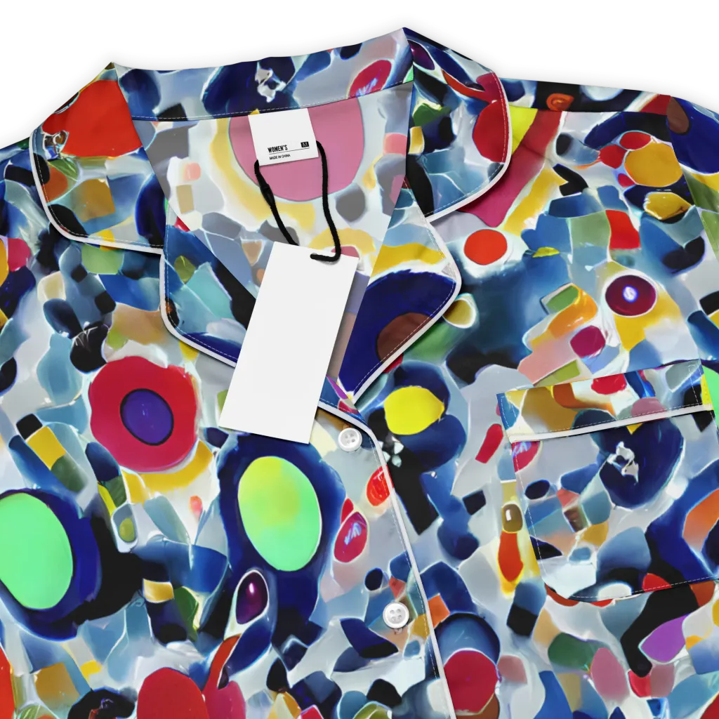 Neon Impression on Women's Short Sleeve Pajama Top — Product details