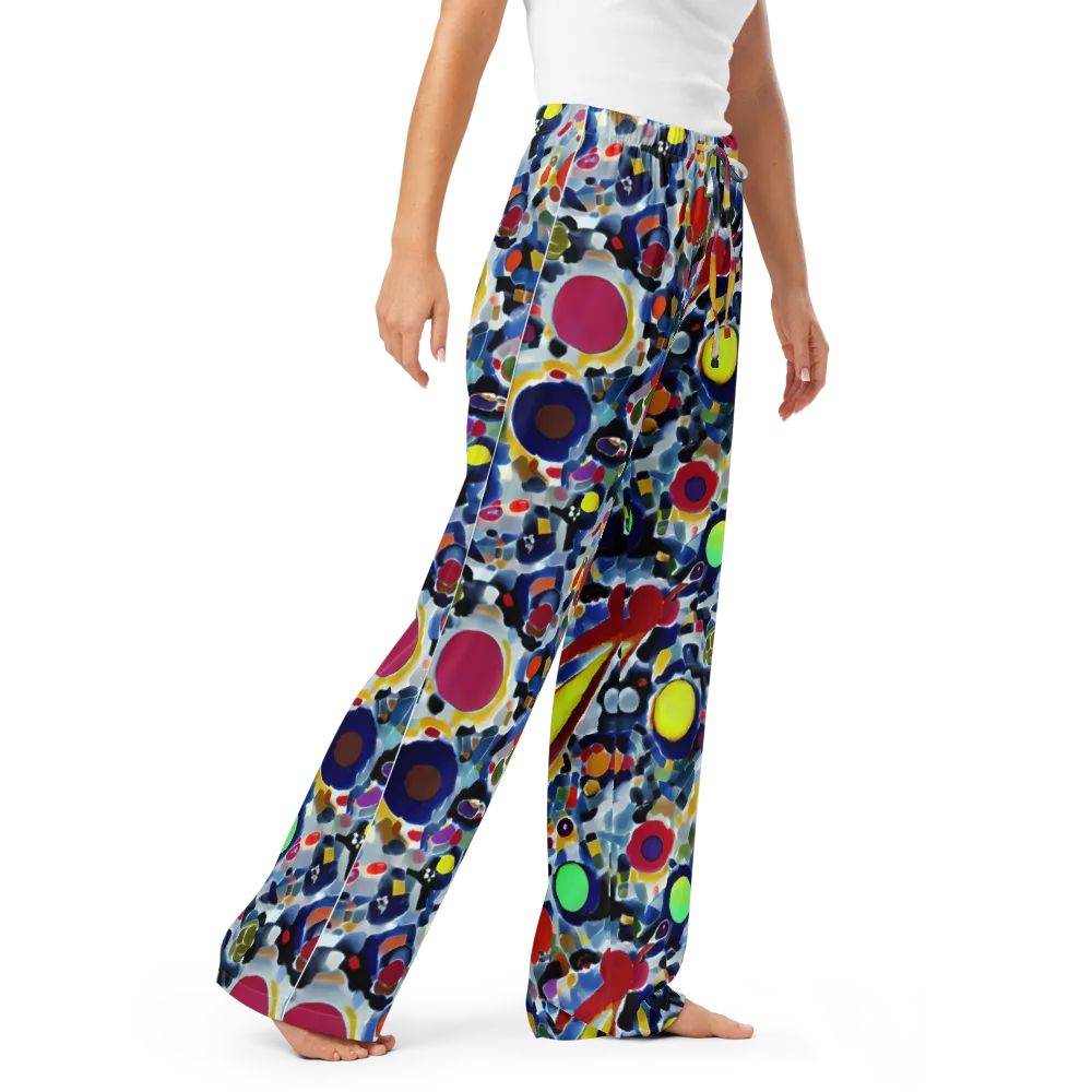 Neon Impression on Women's Pajama Pants — Right Front
