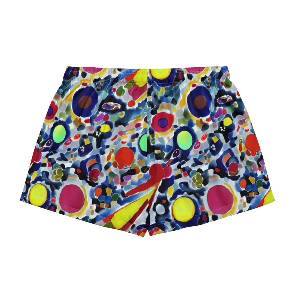Neon Impression on Women's Pajama Shorts — Back
