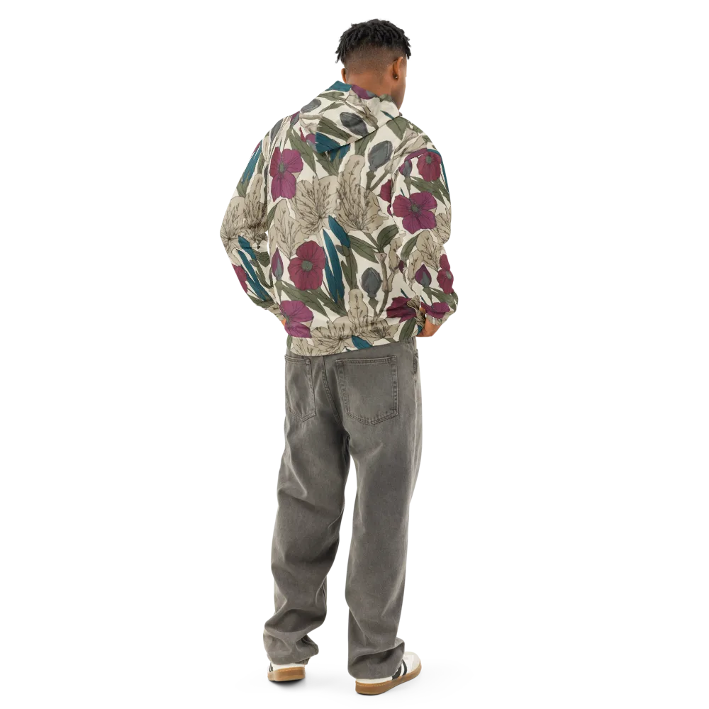 Poppy Herbarium on Cotton Hoodie — Back