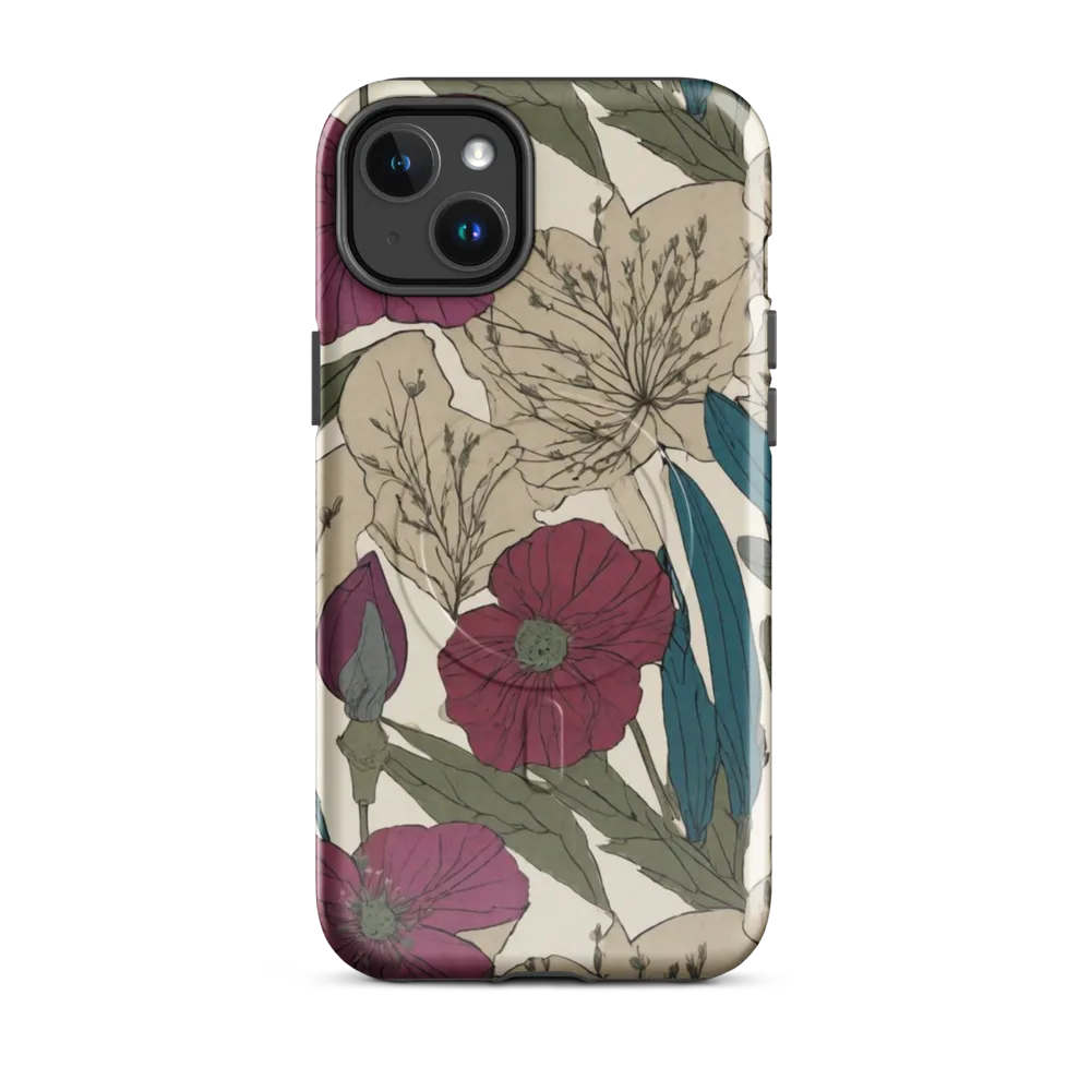 Poppy Herbarium on MagSafe Tough Case for iPhone® — Front