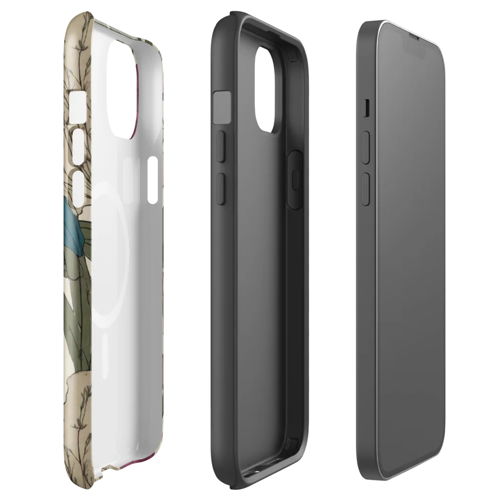 Poppy Herbarium on MagSafe Tough Case for iPhone® — Front