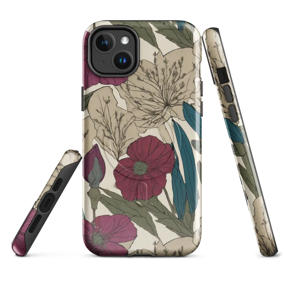 Poppy Herbarium on MagSafe Tough Case for iPhone® — Front