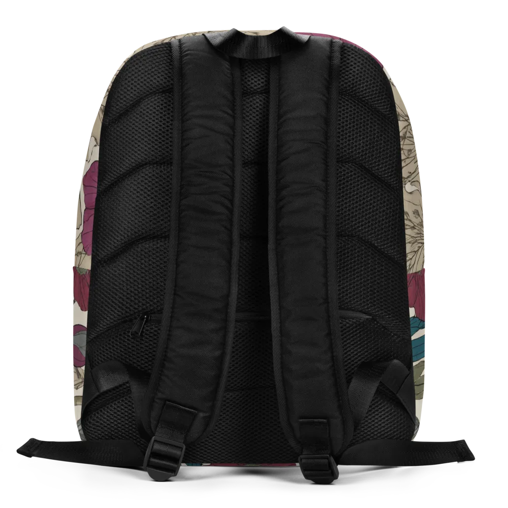 Poppy Herbarium on Minimalist Backpack — Back