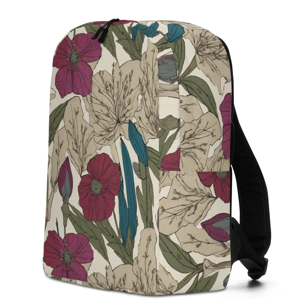 Poppy Herbarium on Minimalist Backpack — Left