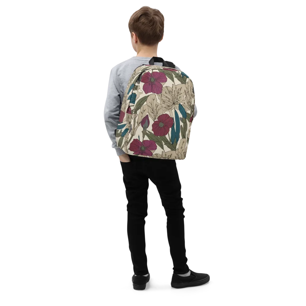 Poppy Herbarium on Minimalist Backpack — Right Front